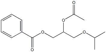 Acetic acid 1-isopropoxymethyl-2-(benzoyloxy)ethyl ester Struktur