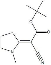 Cyano(1-methylpyrrolidin-2-ylidene)acetic acid tert-butyl ester Struktur