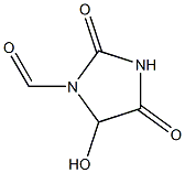 1-Formyl-5-hydroxyhydantoin Struktur