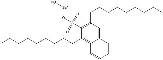 1,3-Dinonyl-2-naphthalenesulfonic acid hydroxybarium salt Struktur