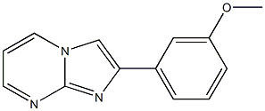 2-(3-Methoxyphenyl)imidazo[1,2-a]pyrimidine Struktur