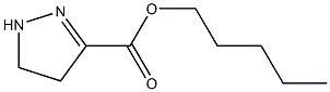 4,5-Dihydro-1H-pyrazole-3-carboxylic acid pentyl ester Struktur