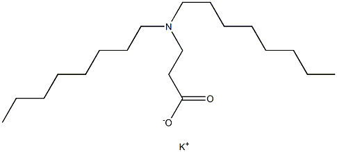 3-(Dioctylamino)propanoic acid potassium salt Struktur