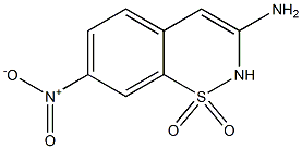 3-Amino-7-nitro-2H-1,2-benzothiazine 1,1-dioxide Struktur