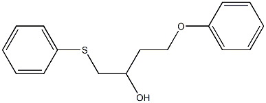 1-(Phenoxymethyl)-3-(phenylthio)-2-propanol Struktur