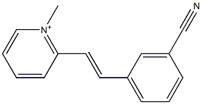 2-(3-Cyanostyryl)-1-methylpyridinium Struktur