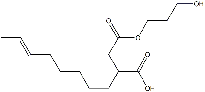 3-(6-Octenyl)succinic acid hydrogen 1-(3-hydroxypropyl) ester Struktur