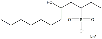 5-Hydroxydodecane-3-sulfonic acid sodium salt Struktur