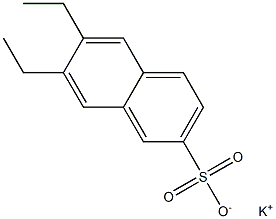 6,7-Diethyl-2-naphthalenesulfonic acid potassium salt Struktur