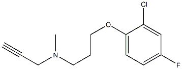 N-Methyl-N-(2-propynyl)-3-(2-chloro-4-fluorophenoxy)propylamine Struktur