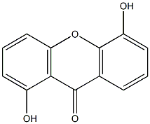 1,5-Dihydroxyxanthone Struktur