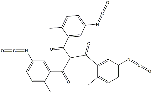 Tris(2-methyl-5-isocyanatobenzoyl)methane Struktur