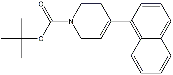 1-(tert-Butyloxycarbonyl)-4-(1-naphtyl)-1,2,3,6-tetrahydropyridine Struktur