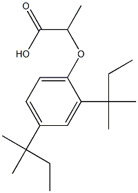 2-(2,4-Di-tert-pentylphenoxy)propanoic acid Struktur