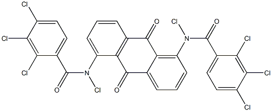 1,5-Bis(tetrachlorobenzoylamino)anthraquinone Struktur