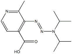 3-(3,3-Diisopropyltriazen-1-yl)-2-methylpyridine-4-carboxylic acid Struktur