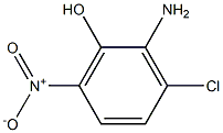 2-Amino-3-chloro-6-nitrophenol Struktur