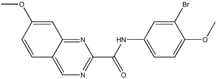 N-(4-Methoxy-3-bromophenyl)-7-methoxyquinazoline-2-carboxamide Struktur