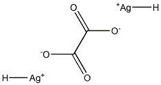 Oxalic acid hydrogen silver(I) salt Struktur