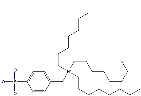 N,N,N-Trioctyl-4-sulfonatobenzenemethanaminium Struktur