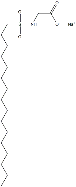 N-Hexadecylsulfonylglycine sodium salt Struktur