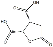 (2S,3R)-Tetrahydro-5-oxofuran-2,3-dicarboxylic acid Struktur