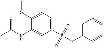 N-(5-Benzylsulfonyl-2-methoxyphenyl)acetamide Struktur