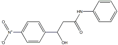 N-Phenyl-3-hydroxy-3-(4-nitrophenyl)propanamide Struktur