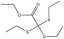 Tri(ethylthio)acetic acid ethyl ester Struktur