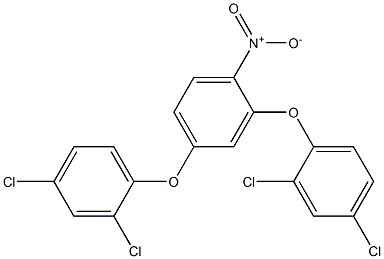 2,4-Bis(2,4-dichlorophenoxy)-1-nitrobenzene Struktur