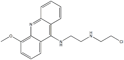 N-(2-Chloroethyl)-N'-(4-methoxy-9-acridinyl)-1,2-ethanediamine Struktur