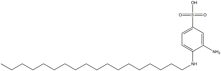 3-Amino-4-octadecylaminobenzenesulfonic acid Struktur