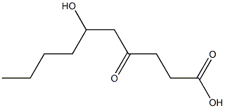 6-Hydroxy-4-oxodecanoic acid Struktur