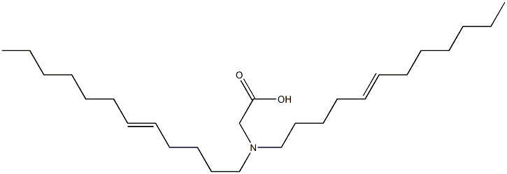 N,N-Di(5-dodecenyl)glycine Struktur