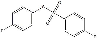 4-Fluorobenzenethiosulfonic acid S-(4-fluorophenyl) ester Struktur