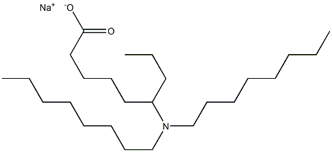 6-(Dioctylamino)nonanoic acid sodium salt Struktur