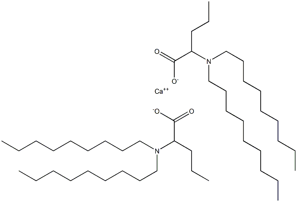 Bis[2-(dinonylamino)valeric acid]calcium salt Struktur