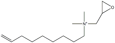 N,N-Dimethyl-N-(8-nonenyl)-2-oxiranemethanaminium Struktur