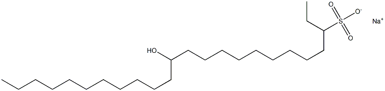 13-Hydroxytetracosane-3-sulfonic acid sodium salt Struktur