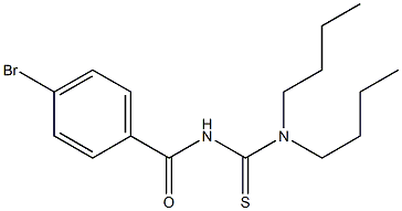 N,N-Dibutyl-N'-(4-bromobenzoyl)thiourea Struktur