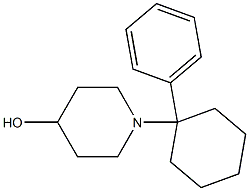 1-(4-Hydroxypiperidin-1-yl)-1-(phenyl)cyclohexane Struktur