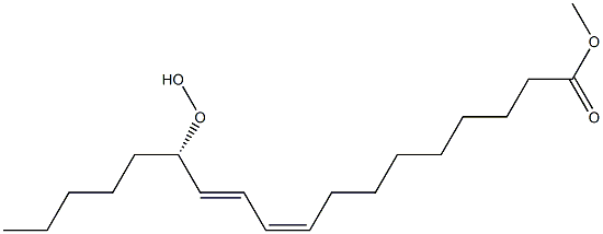 (9Z,11E,13S)-13-Hydroperoxy-9,11-octadecadienoic acid methyl ester Struktur