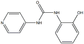 1-[(2-Hydroxyphenyl)]-3-(pyridin-4-yl)urea Struktur