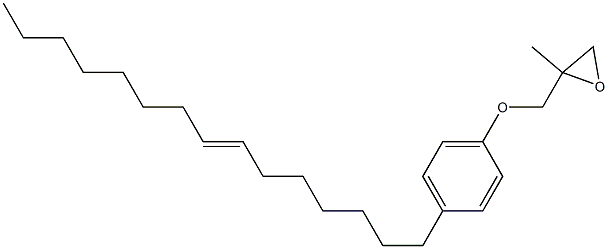 4-(7-Pentadecenyl)phenyl 2-methylglycidyl ether Struktur