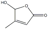 4-Methyl-5-hydroxyfuran-2(5H)-one Struktur