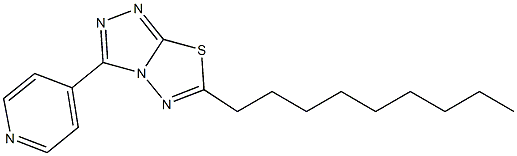 6-Nonyl-3-(4-pyridinyl)-1,2,4-triazolo[3,4-b][1,3,4]thiadiazole Struktur