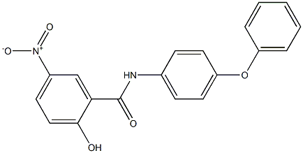 2-Hydroxy-5-nitro-N-(4-phenoxyphenyl)benzamide Struktur