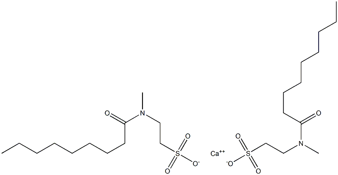 Bis(N-nonanoyl-N-methyltaurine)calcium salt Struktur