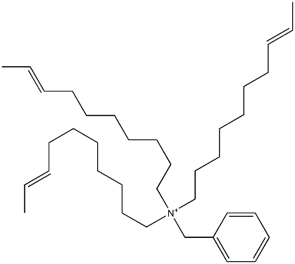 Tri(8-decenyl)benzylaminium Struktur