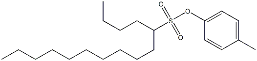 5-Pentadecanesulfonic acid 4-methylphenyl ester Struktur